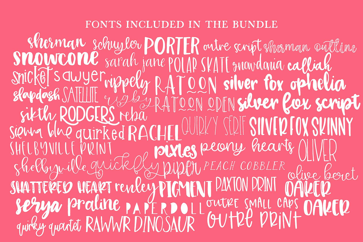 buy the store bundle, a Font by OnTheSpotStudio (Photo 4 of 7)