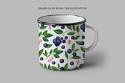 Delicious blueberries. Vector set., a Graphic by natamastery (Thumbnail 6 of 7)