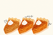 Autumn Thanksgiving pies pattern set, a Food Illustration by Palette Pursuit (Thumbnail 6 of 8)