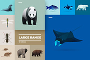 Set of Polygonal Animals, an Animal Illustration by blauananas (Thumbnail 5 of 7)