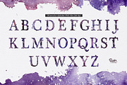 The Starry Night watercolor alphabet, a Texture Illustration by Soir Creative (Thumbnail 4 of 6)