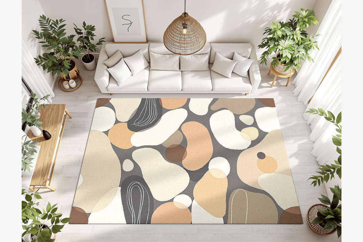 Rectangular rug mockup, an Advertising Mockup by Rami's Mockups