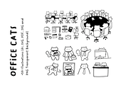 +59 Office Cats: Cute Hand-Drawn Set, a Work Illustration by The Journey Atelier (Thumbnail 5 of 5)
