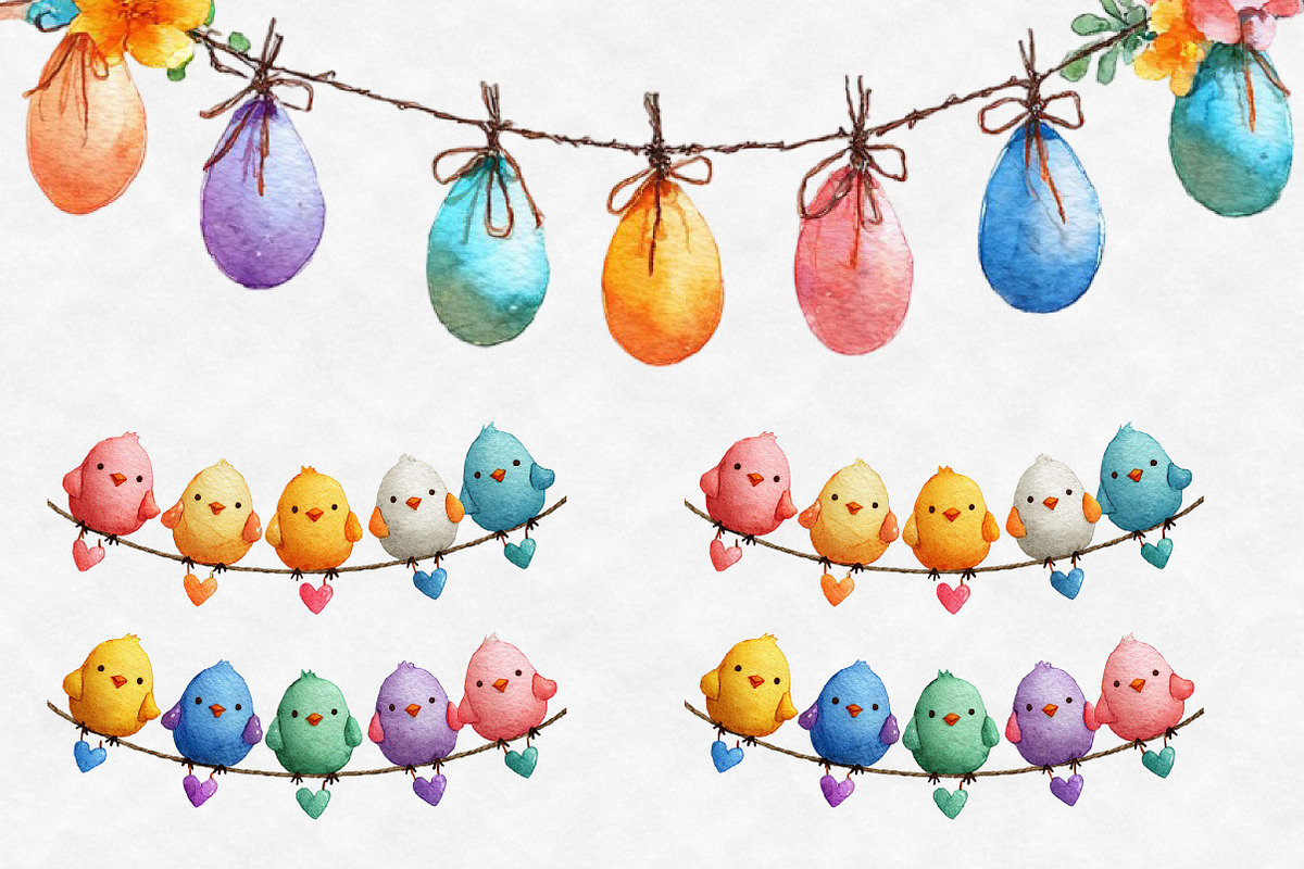Easter banner string clipart, an Illustration by Designworld (Photo 3 of 4)