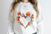 Brushstrokes Valentine Hearts Clipar, an Illustration by designcity5 (Thumbnail 3 of 5)