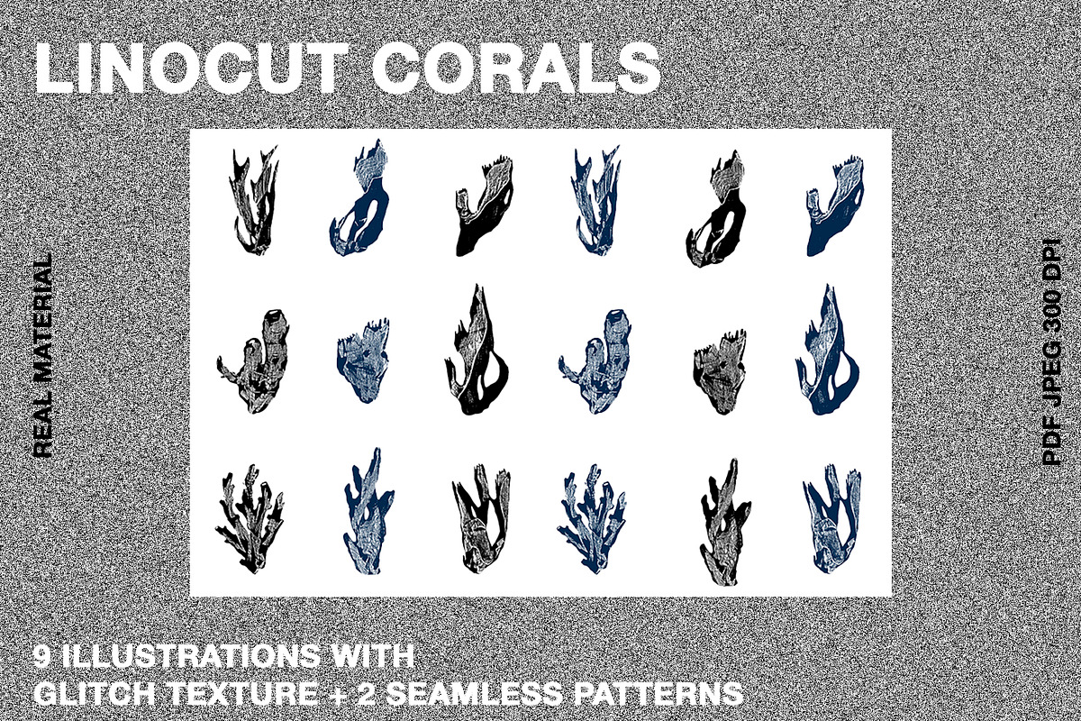 LINOCUT CORALS, an Object Graphic by Mii Lab (Photo 1 of 18)