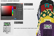 5 Coach Jacket - Mockup, a Hoody Mockup by DaldSgh (Thumbnail 8 of 9)
