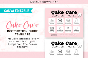 Cake Care Instruction Guide