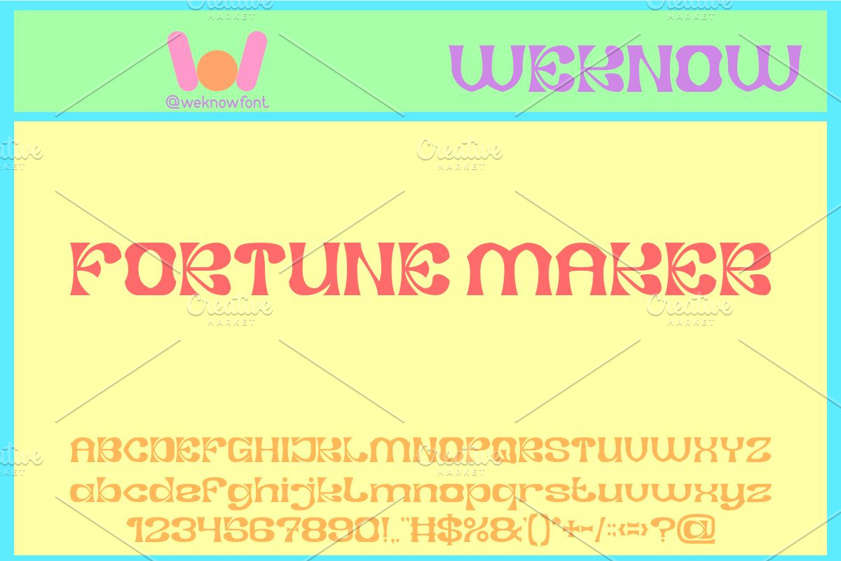 Fortune Maker font, a Font by weknow (Photo 1 of 8)