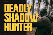 Hunter - Futuristic Sans Display, a Sans Serif Font by Pian45 Studio (Thumbnail 5 of 8)