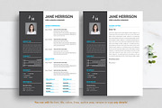 Professional Resume CV Template, a Resume Template by Blackcloud_Creations (Thumbnail 2 of 7)