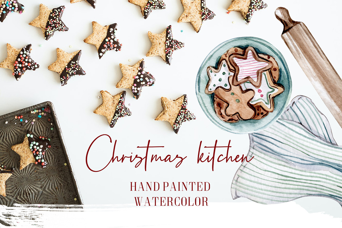 Watercolor Christmas Aesthetics, a Decorative Illustration by S_ARTLOVE (Photo 4 of 11)