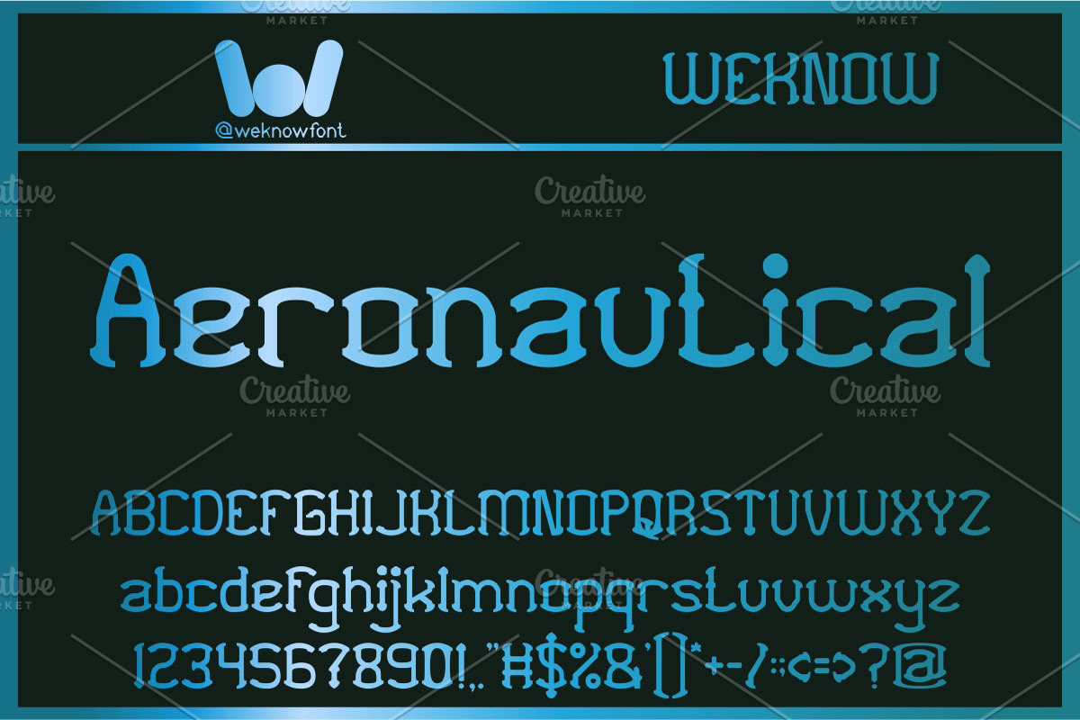 Contemplation Font, a Font by weknow (Photo 3 of 5)