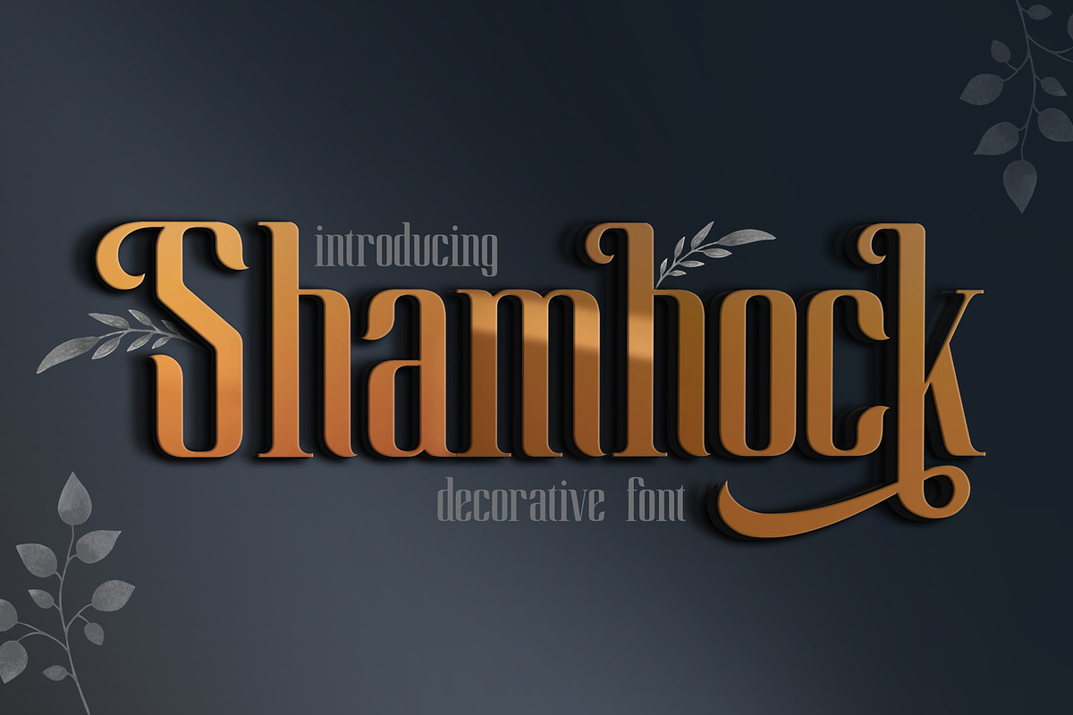 Shamhock, a Sans Serif Font by LetterStock (Photo 1 of 6)