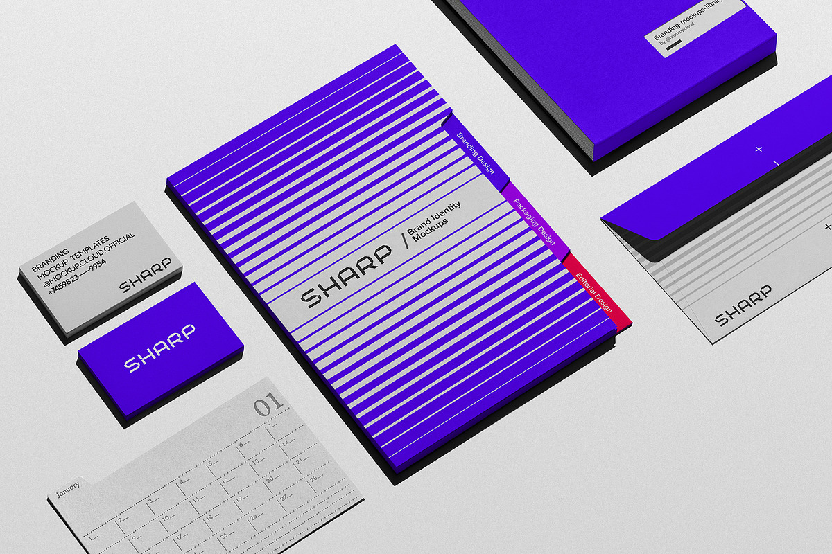 Branding Stationery Mockups, a Product Mockup by Mockup Cloud (Photo 4 of 9)