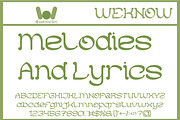 Folk Music font, a Font by weknow (Thumbnail 2 of 8)