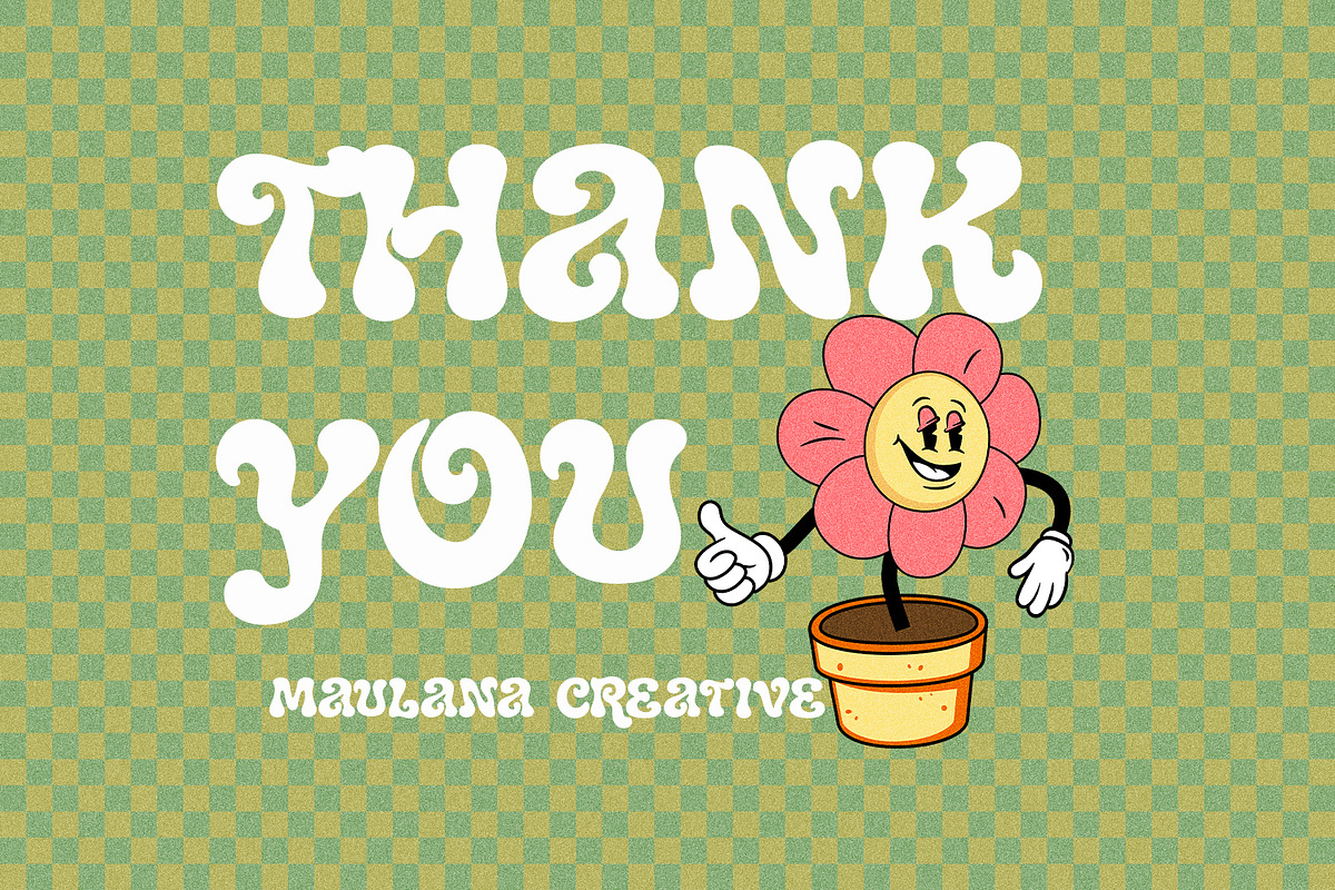 Gediol Paund Groovy Retro Font, a Sans Serif Font by Maulana Creative (Photo 7 of 7)