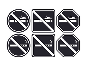 No Smoking Area Icons