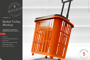 Basket Trolley Branding Mockup