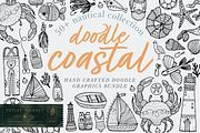 Coastal Hand Drawn Clip Art, a Graphic by PetiteMarket (Thumbnail 1 of 3)