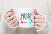 Retro Merry Christmas Doodles Png, an Illustration by designcity5 (Thumbnail 3 of 8)