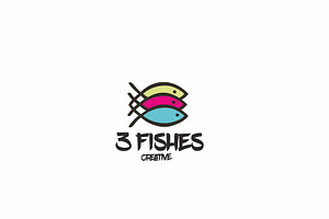 3 Fishes - Logo Template