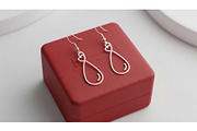 Elegant Heart Drop Earrings, an Object Graphic by Designer_Momina (Thumbnail 4 of 4)