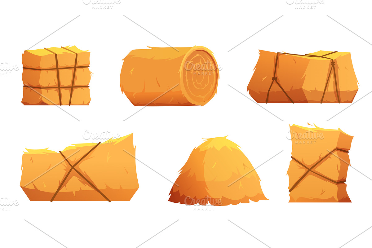 Haystack. Natural rural symbols, a Background Graphic by Onyx ...