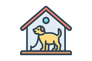 Domestic pet color icon, a Duotone Icon by Creative priyanka