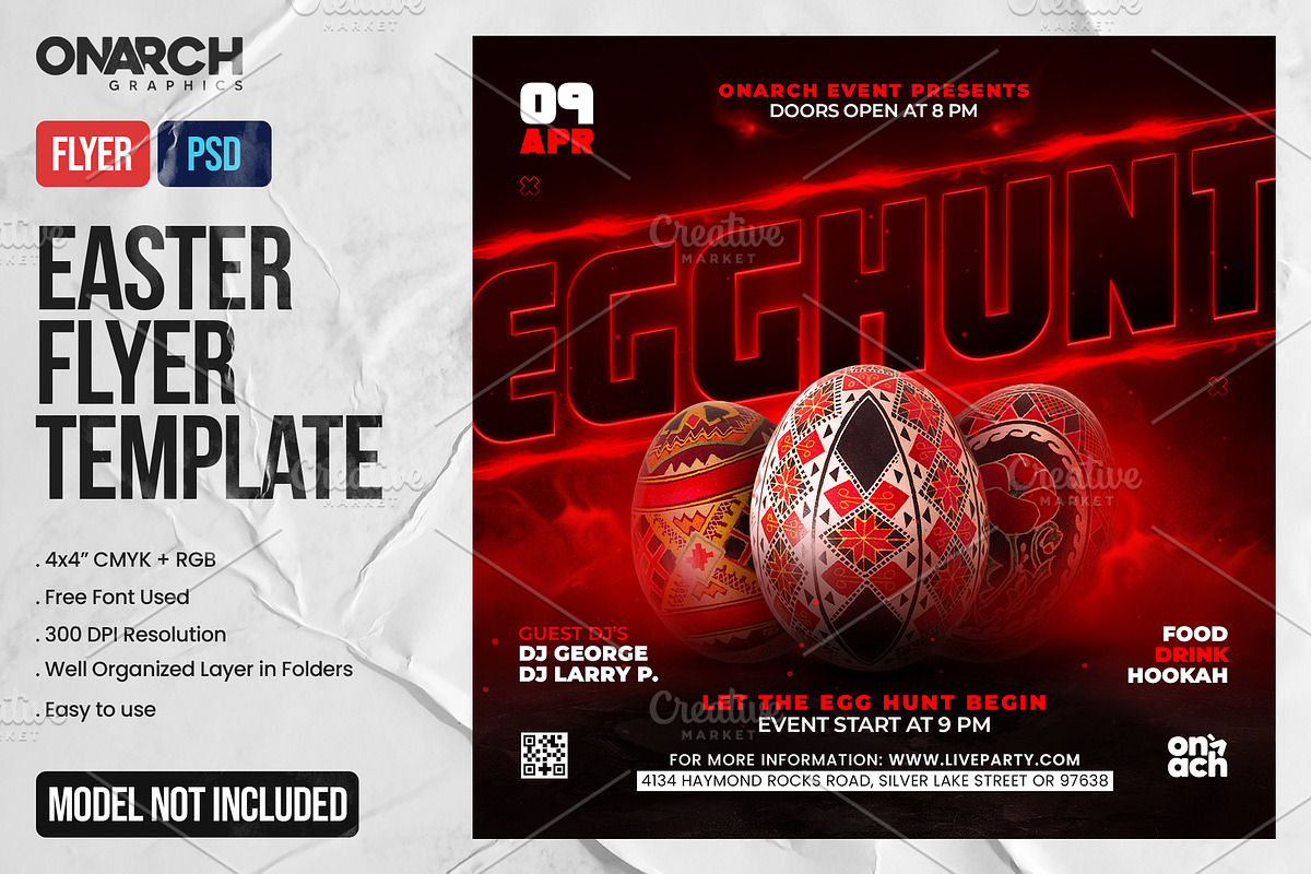 5 Easter Flyer Templates, a Flyer Template by OnurDemircan