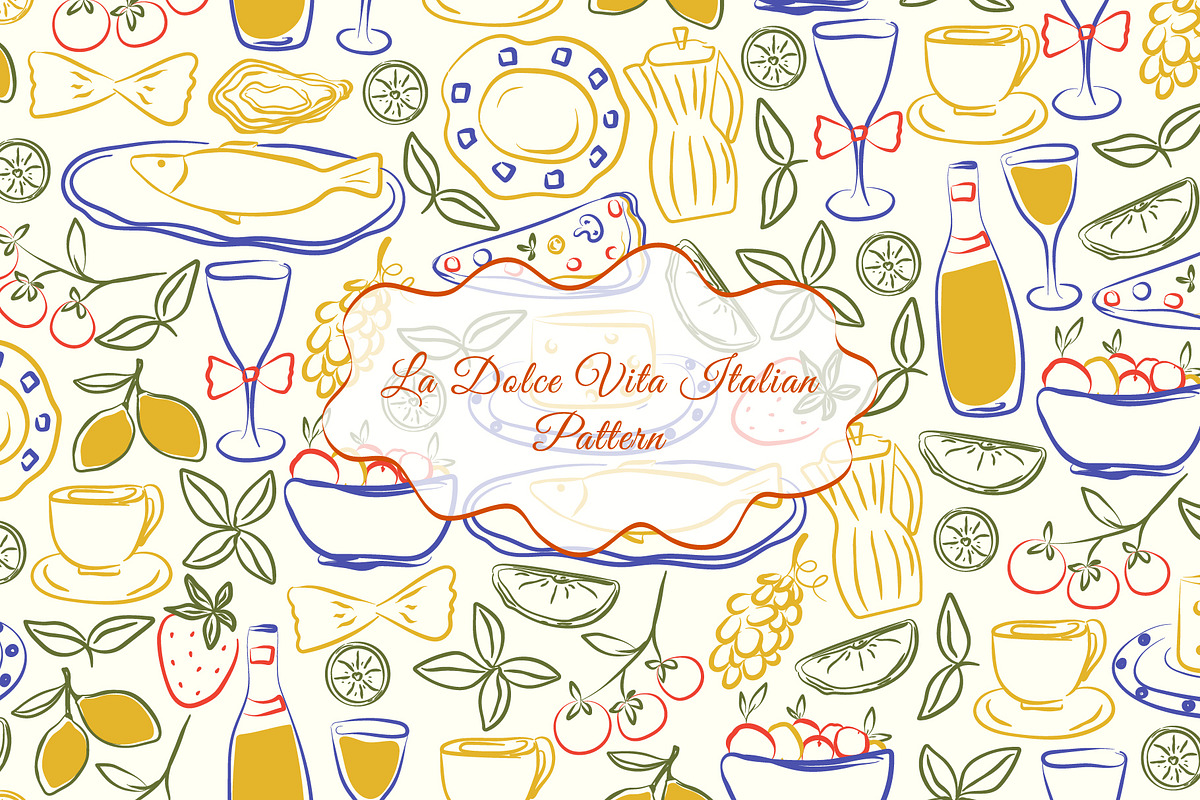 Italy pattern, a Pattern Graphic by Groovy Arts (Photo 1 of 5)