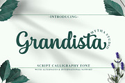 Grandista Font, a Script Font by Mytha Studio (Thumbnail 1 of 9)