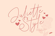 Juliette Style - Monoline Font, a Sans Serif Font by HIRO.std (Thumbnail 1 of 11)