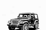 Jeep Vector Traveled design, perfect, an Illustration by Amazin_art (Thumbnail 2 of 9)