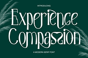 Experience Compassion - Modern Font, a Serif Font by 177Studio (Thumbnail 1 of 8)