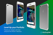 Iphone 7 Mockup Angled White, an iPhone Mockup by mockuptain (Thumbnail 5 of 7)