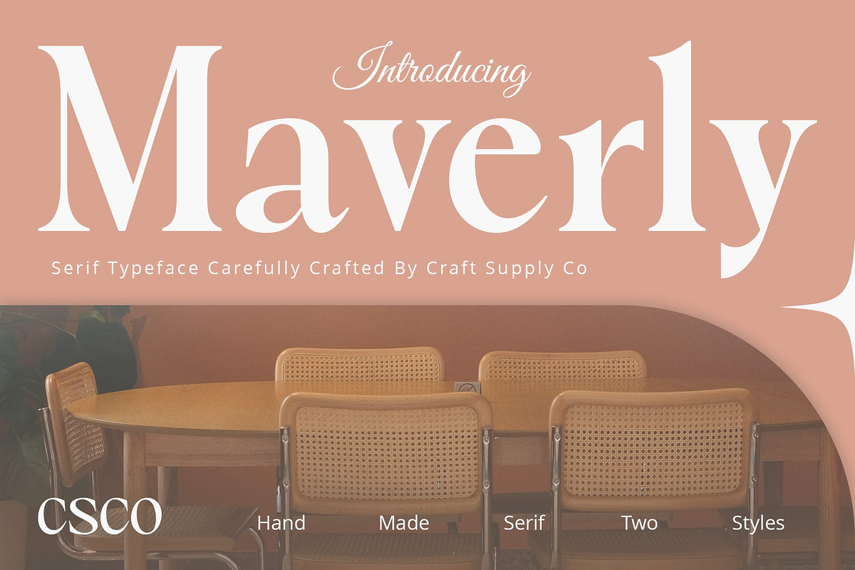Maverly – Serif Typeface, a Serif Font by Craft Supply Co. (Photo 1 of 8)