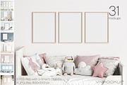 Kids Room Frame Bundle - 31 Mockups, a Print Template by VNmockup (Thumbnail 1 of 8)