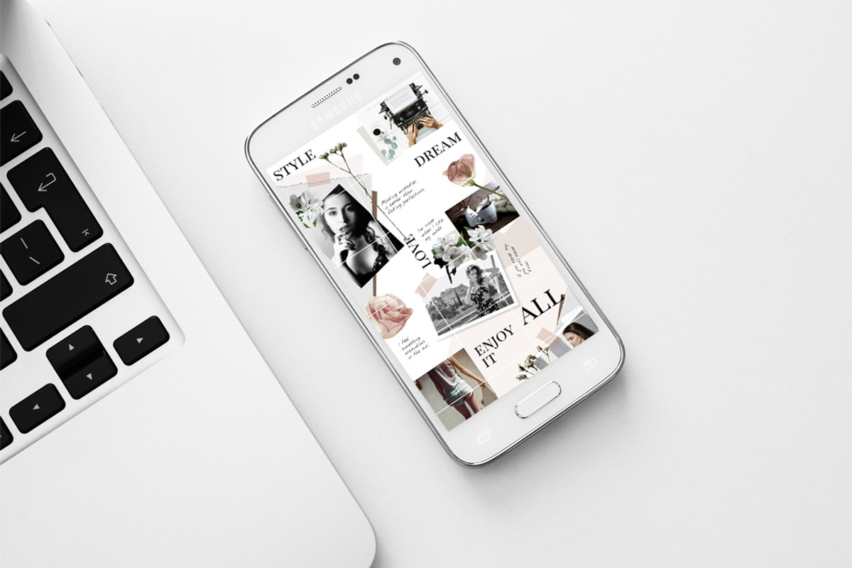 Instagram PUZZLE template - Floral, a Social Media Template by CreativeFolks (Photo 3 of 6)