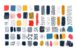 Color ink doodle sketch strokes, an Illustration by Valerie Bodnar