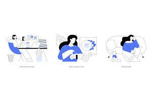 Self-organization problems isolated, a Person Illustration by Visual Generation