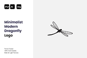Minimalist Modern Dragonfly Logo, a Branding & Logo Template by Luxury Logos (Thumbnail 1 of 4)