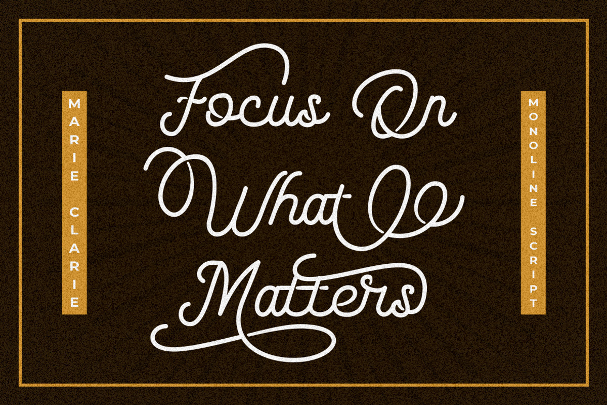 Marie Clarie - Monoline Script Font, a Script Font by PutraCetol Studio (Photo 4 of 11)