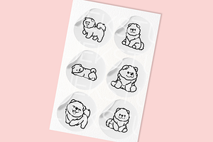 Chow Chows Procreate Stamp Brushes