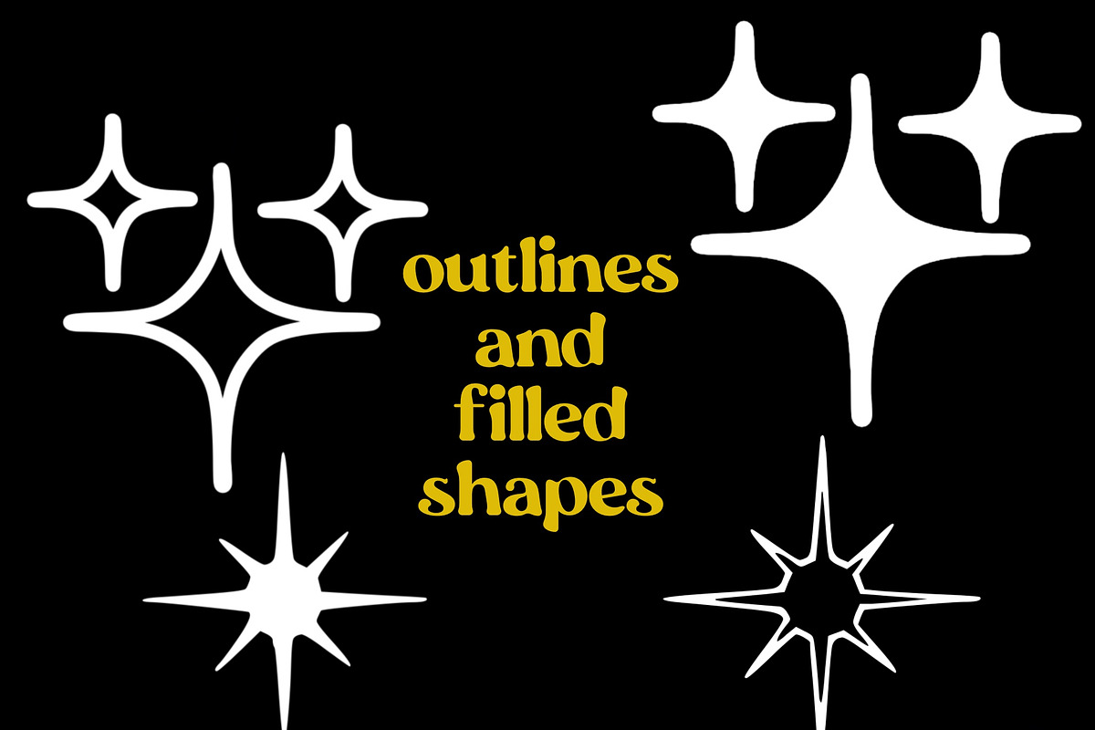 Star & Sparkles Procreate Stamps, a Brush Add-On by Dear Darling Design (Photo 6 of 6)
