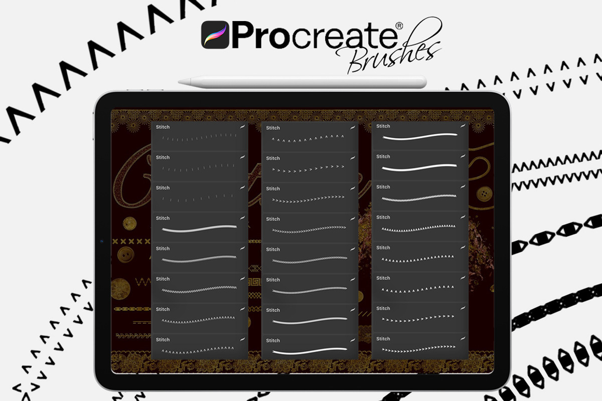 Couture Brushes for Procreate, a Brush Add-On by FaeryDesign (Photo 7 of 19)