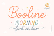 Booline Morning - Monoline Font Duo, a Script Font by Jozoor (Thumbnail 1 of 9)