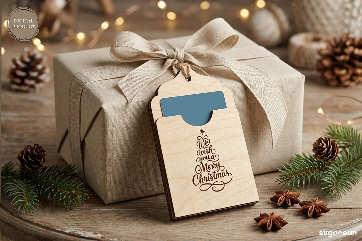Christmas Card Holders SVG Bundle, a Decorative Illustration by svgocean (Photo 14 of 25)