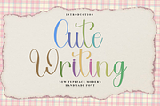 Cute Writing, a Handwritten Font by InermediaSTUDIO (Thumbnail 1 of 8)