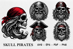 Skull Pirates, a Person Illustration by DevantCreate